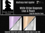 Vendor Ad Duo White Stripe Diagonal Lilac Peach