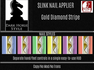 Vendor Ad Gold Diamond Stripe